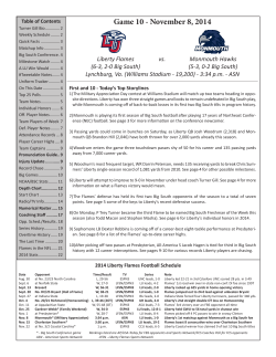 Liberty vs. Monmouth game notes