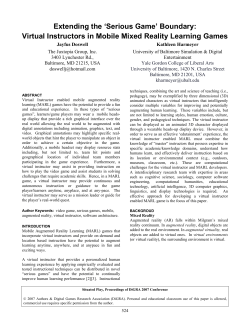 Extending the Serious Game Boundary: Virtual Instructors in Mobile Mixed Reality Learning Games