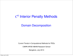 Domain Decomposition Methods