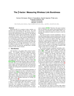 The B-factor: Measuring Wireless Link Burstiness