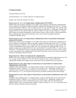 Criminal Justice Course Descriptions [PDF]