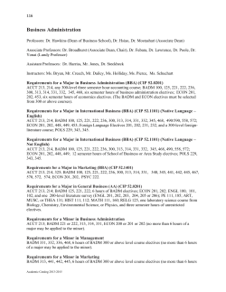 Business Administration Course Descriptions [PDF]