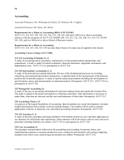 Accounting Course Descriptions [PDF]
