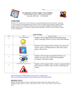 IS8 Syllabus 2016-2017