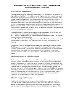 read over the CIO agreement