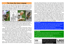 The Honey Bee Dance Language [PDF 284.98KB]