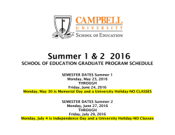 Summer 1 2 Schedule 2016