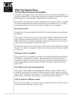 Implant - Intrauterine devices
