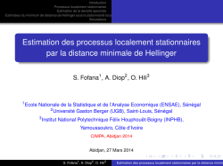 Minimum Hellinger distance estimation for nonstationary processes
