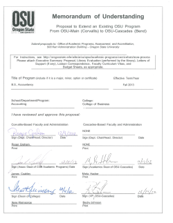 Accountancy Major at OSU-Cascades #85404