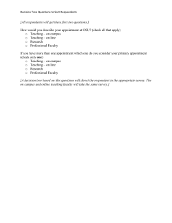 Proposed questions for all respondents