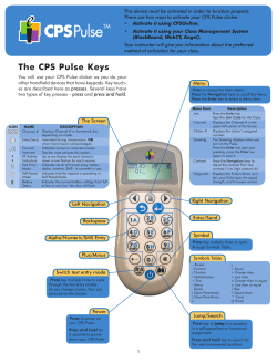 CPS Pulse user's guide (.pdf)