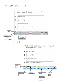 Engage a lesson (interface)