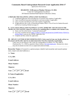 2016 Application Form