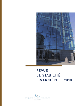 Central Bank of Luxembourg, Financial Stability Review 2010