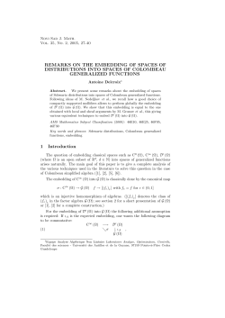 : Remarks on the embedding of spaces of distributions into spaces of Colombeau generalized functions . Novi Sad Journal of Mathematics 35 /2 (2005) 27-40. (http://www.im.ns.ac.yu/nsjom/Papers/35_2/nsjom_35_2_027_040.pdf)