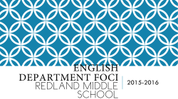 English Department Presentation November 2016&nbsp;