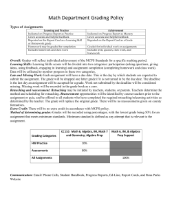 Grading Policy