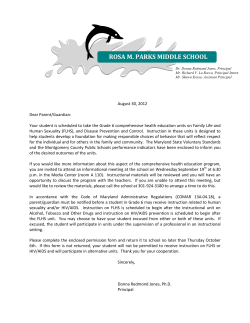 Parent Information Grade 6