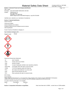 Material Safety Datasheet 04030 (PDF)