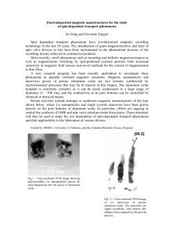 Electrodeposited magnetic nanostructures for the study of spin-dependent transport phenomena