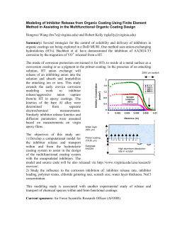 Modeling of Inhibitor Release from Organic Coating Using Finite Element Method in Assisting in the Multifunctional Organic Coating Design