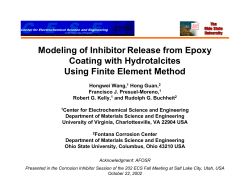 Modeling of Inhibitor Release from Epoxy Coating with Hydrotalcites Using Finite Element Method