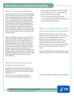 Intellectual Disability