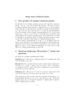 further basic concepts