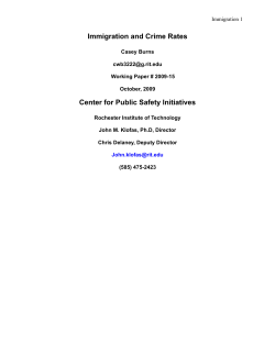 Immigration and Crime Rates