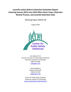 Probation Juvenile Justice Reform Final Evaluation
