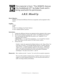 ARE Lesson Plan