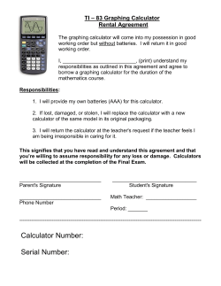 TI-84 Graphing Calculator