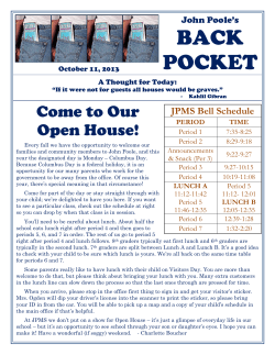 October 11, 2013 BackPocket