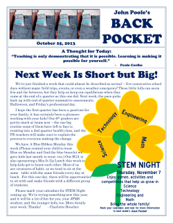 Back Pocket October 25, 2013