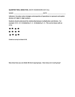 4th - 2nd Quarter Week 5 Math Homework