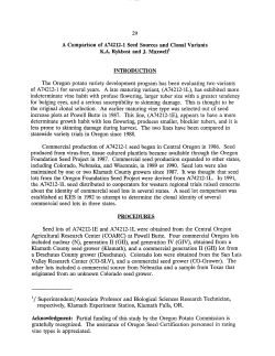 A Comparison of A74212-I Seed Sources and Clonal Variants