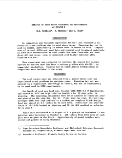 Effects of Seed Piece Treatment on Performance of A74212-1