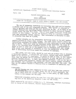 Guide for Fertilizer Usage in South Central Oregon &ndash; Klamath County, 1953