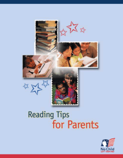 Reading Tips for Parents