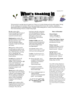 Music September 2013 Newsletter