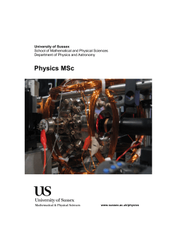 Download the Physics MSc leaflet [PDF 814.33KB]