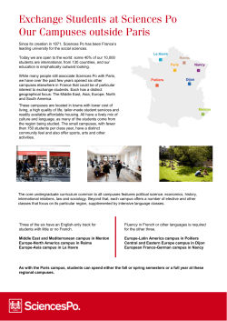 Institut d tudes Politiques (IEP) de Paris Alternative Campuses [PDF 219KB]