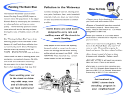 Klamath Falls Storm Drain Stenciling Program Brochure