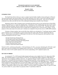 Small Game Harvest Survey pdf (463.1 K)