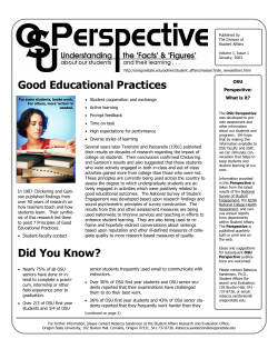 OSU Perspectives-quarterly newsletter for all OSU Volume 1 (1)