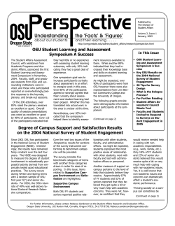 OSU Perspective Newsletter - Volume 3 (1)