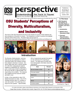 OSU Perspective Newsletter - Volume 7 (1)