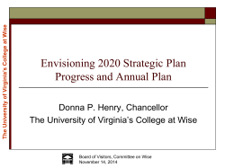 Chancellor's Presentation
