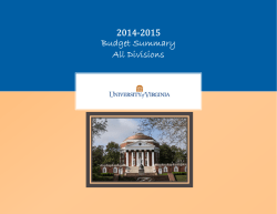2014-2015 Budget Summary